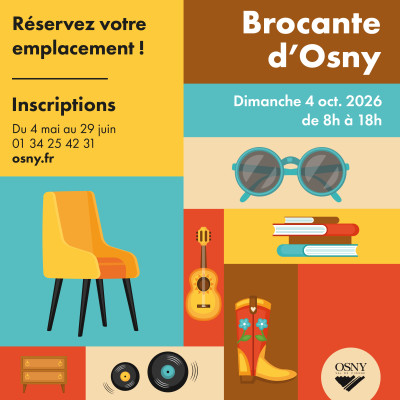 Inscription à la brocante du dimanche 4 octobre 2026