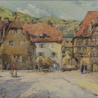 Le village d'Obernai, place de l'Étoile - ©CDVO - C. Brossais